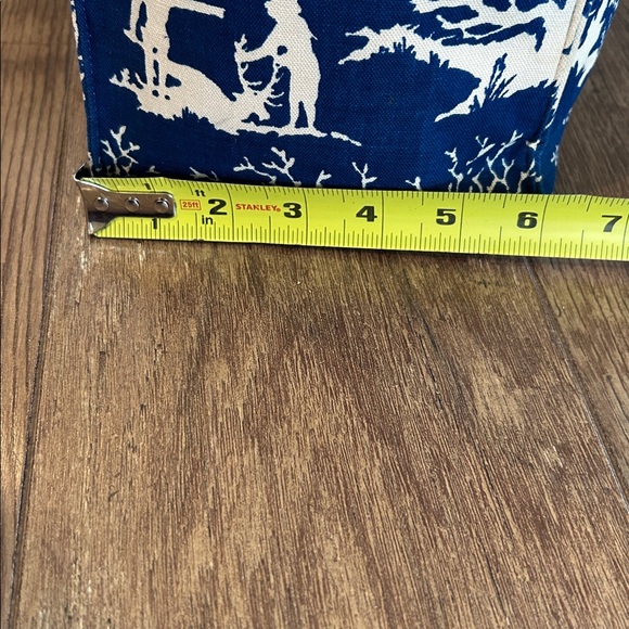 Vintage Margaret Smith Tote Bag Blue and White - Picture 16 of 16